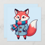 Young winter red fox (Front/Back)