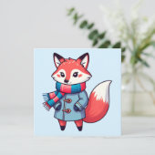 Young winter red fox (Standing Front)