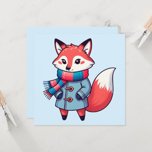 Young winter red fox (Front/Back In Situ)