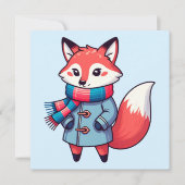 Young winter red fox (Front)