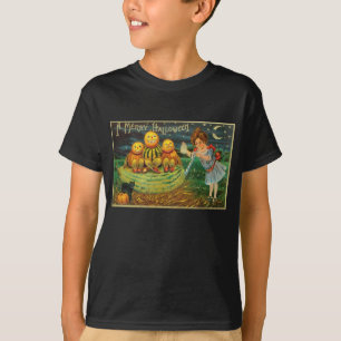 Young Witch's Brew: Pumpkin Men on Magick Altar T-Shirt