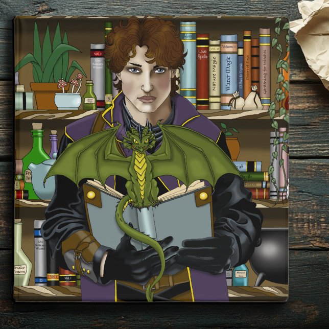 Young Wizard Fantasy Library Books Dragon 3 Ring Binder (Creator Uploaded)
