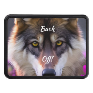 Young wolf Stare - Back Off! Hitch Cover