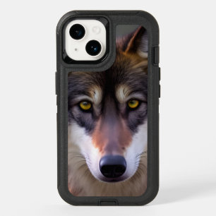 Young wolf stare OtterBox iPhone 14 case