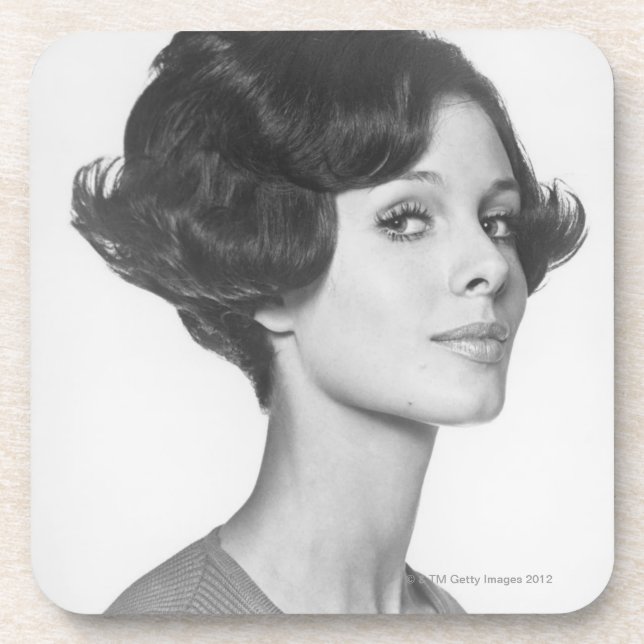 Young Woman Beverage Coaster (Front)