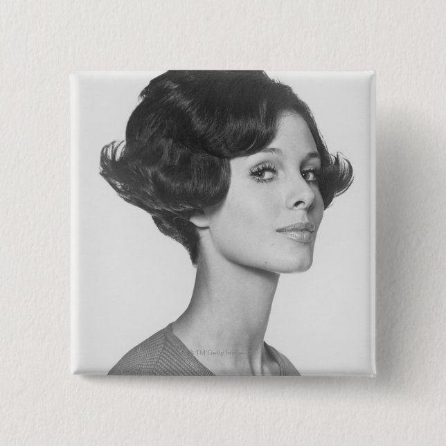 Young Woman Button (Front)