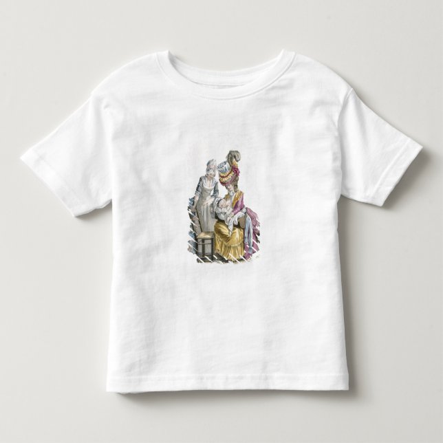 Young Woman in a Dress 'a la Levite' Breastfeeding Toddler T-shirt (Front)