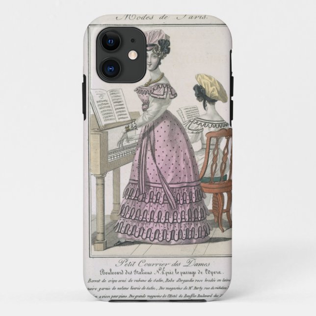 Young Woman in a Pink Organdie Dress Trimmed with Case-Mate iPhone Case (Back)