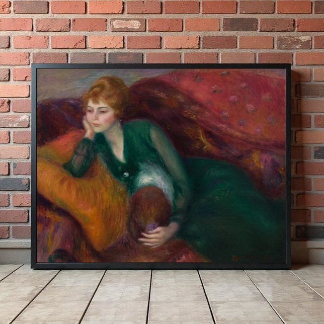 Young Woman in Green, William James Glackens Poster (Creator Uploaded)