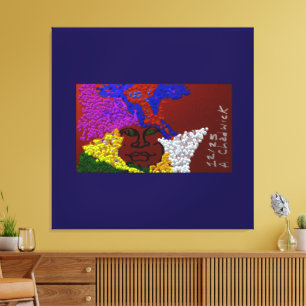 Young Woman in the Flower Mist Canvas Print