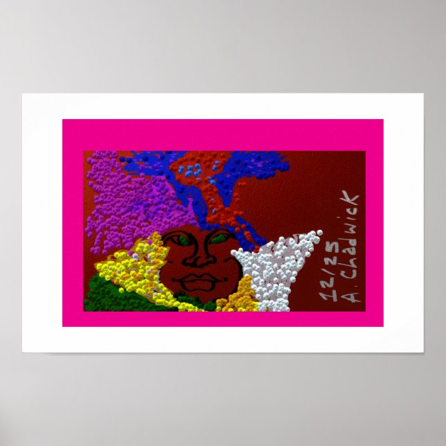 Young Woman in the Flower Mist Poster (Front)