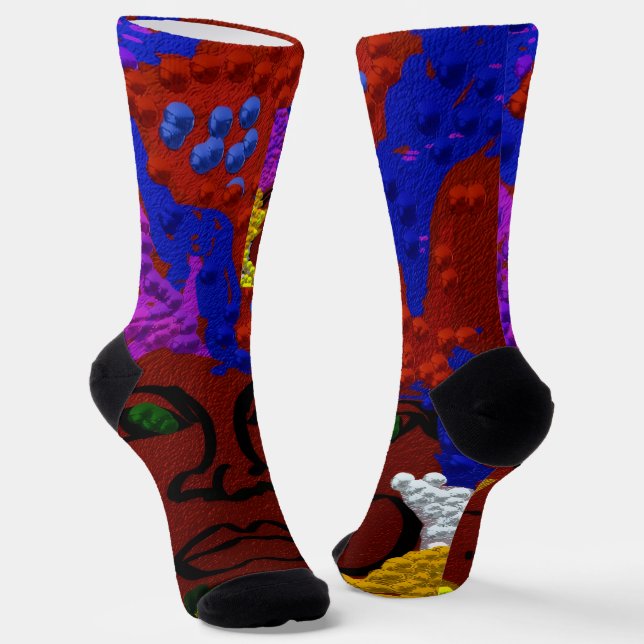 Young Woman in the Flower Mist Socks (Angled)
