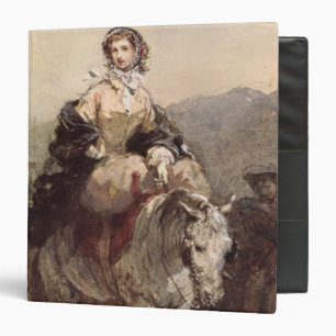 Young Woman on a Horse Binder