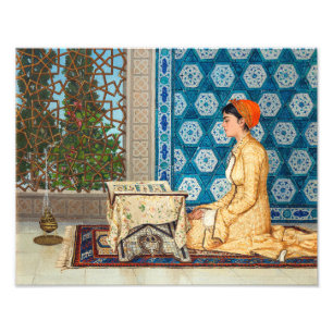 Young Woman Reading Osman Hamdi Bey Photo Print