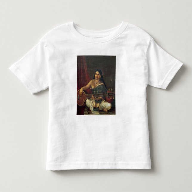 Young Woman with a Veena Toddler T-shirt (Front)