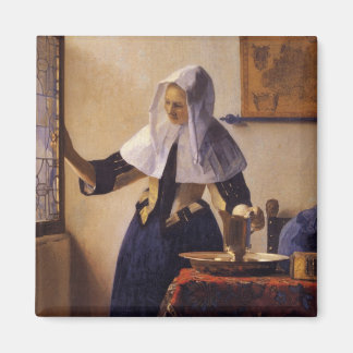 Young Woman with a Water Pitcher Magnet
