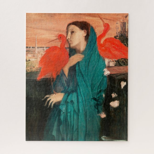 Young Woman with Ibis by Edgar Degas Jigsaw Puzzle (Vertical)
