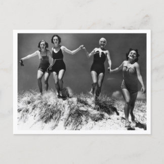 Young Women Sand Dune Photography 1935 Postcard