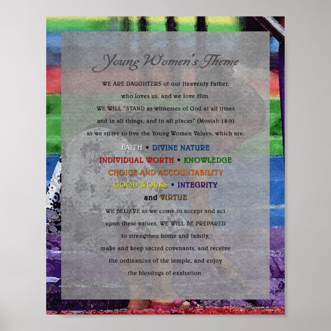 "Young Women Theme" Painting Series Document Poster (Front)