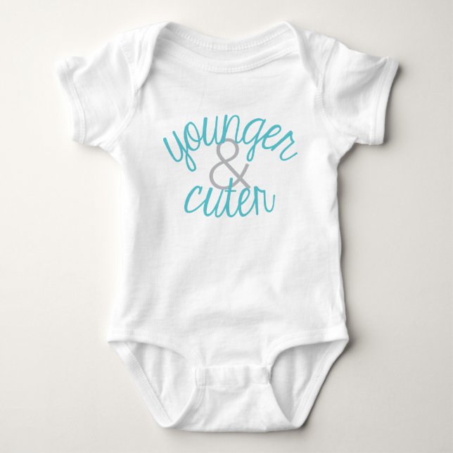 Younger and Cuter Boy Twin Little Brother Shirt (Front)