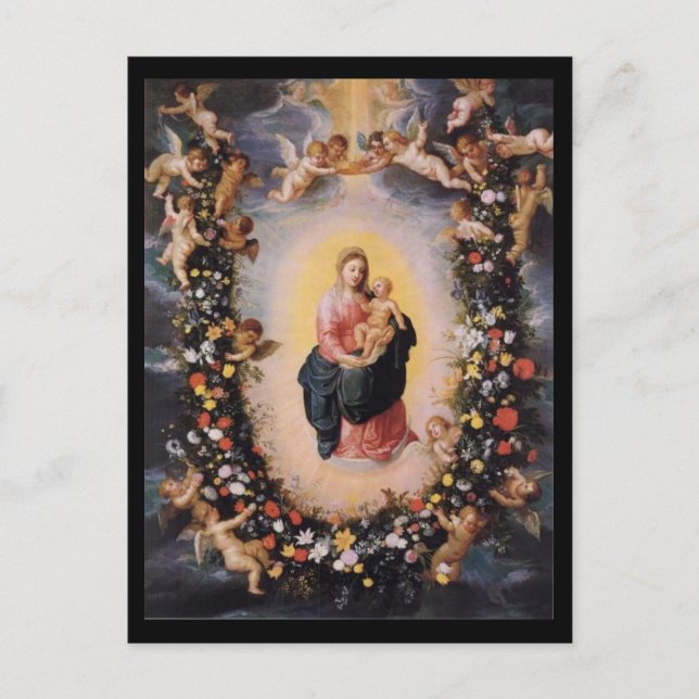 Younger Madonna With Child Balen Brueghel Postcard (Front)