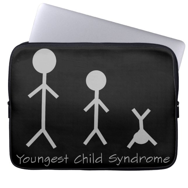 Youngest child syndrome laptop sleeve (Front)