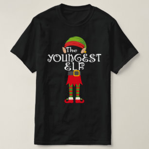 YOUNGEST ELF family matching christmas T-Shirt