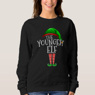 Youngest Elf  Family Matching Group Christmas Sweatshirt