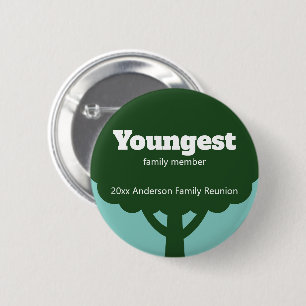 Youngest Family Member Family Reunion Award Button
