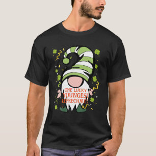Youngest Funny St Patrick's Day Lucky Gnome Family T-Shirt