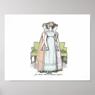 Youngest & Tallest, Jane Austen Pride & Prejudice Poster