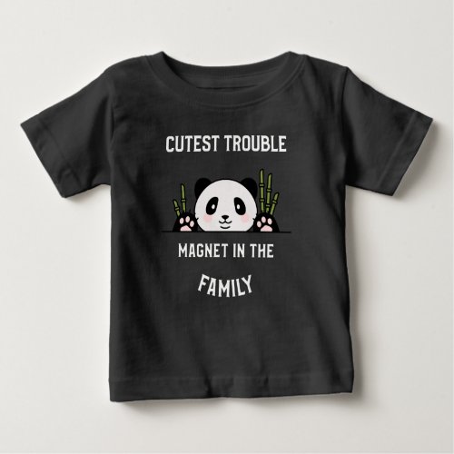 Youngest the trouble magnet baby T_Shirt