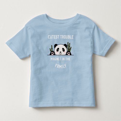 Youngest the trouble magnet toddler t_shirt