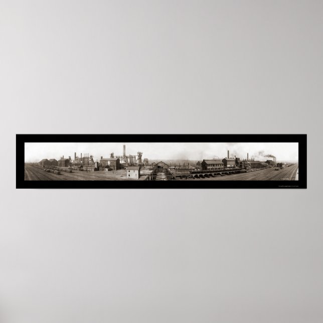 Youngstown OH Steel Photo 1910 Poster (Front)