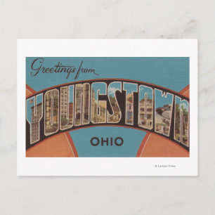 Youngstown, Ohio - Large Letter Scenes Postcard