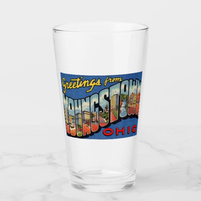 YOUNGSTOWN OHIO PINT GLASS (Front)