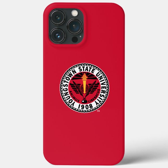 Youngstown State University Insignia Case-Mate iPhone Case (Back)