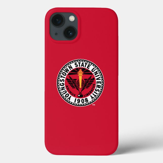 Youngstown State University Insignia Case-Mate iPhone Case (Back)