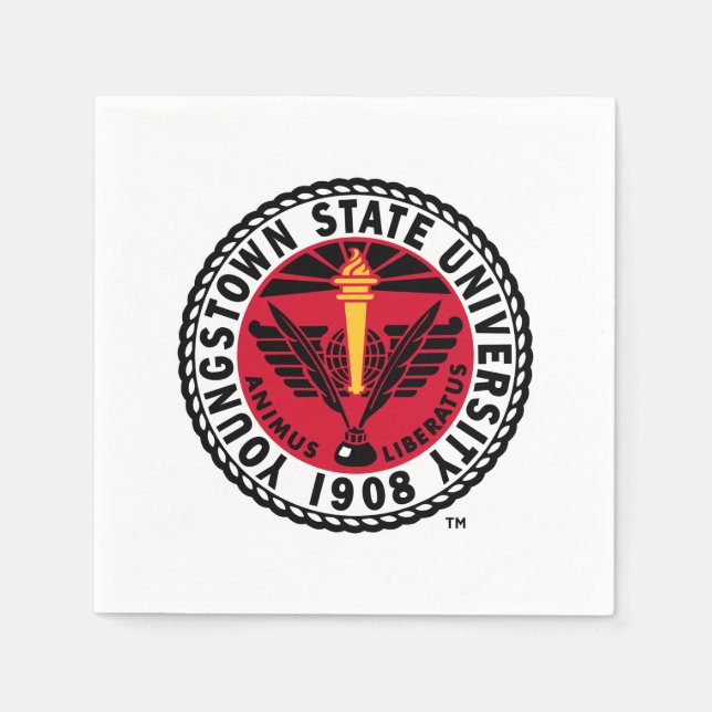 Youngstown State University Insignia Napkins (Front)