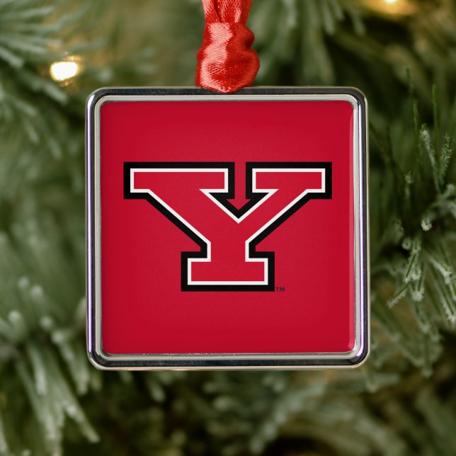 Youngstown State University Metal Ornament (Tree)