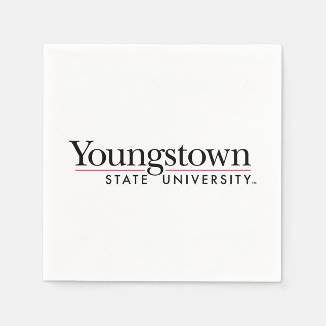 Youngstown State University Wordmark Napkins (Front)