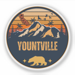 Yountville, California Sticker