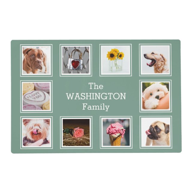 YOUR 10 PHOTOS custom placemat (Front)