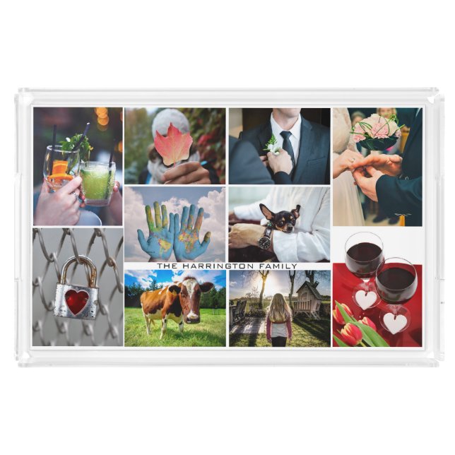 YOUR 10 PHOTOS & TEXT custom trays (Front)