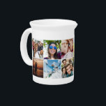YOUR 12 Photos custom pitcher<br><div class="desc">See my store for more custom photo products.</div>
