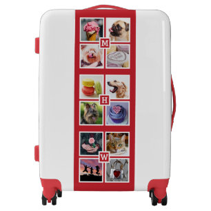 YOUR 12 PHOTOS & MONOGRAM luggage