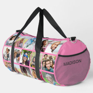 YOUR 15 Photos & Name Custom Duffle Bag