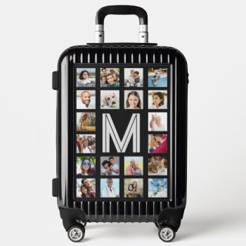 Your 20 Photos & Monogram Luggage by PizzaRiia at Zazzle