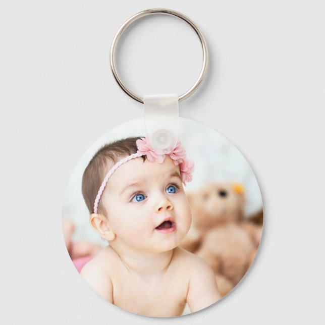 Your 2 Photo Personalize Kid's Pictures Keychain (Front)