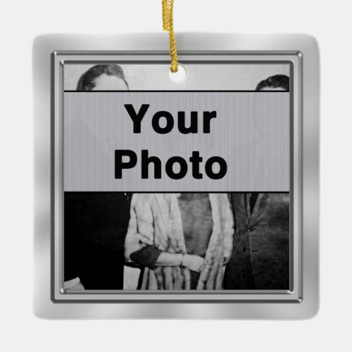 Your 2 PHOTOS Inexpensive Photo Keepsake Ornaments